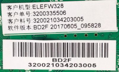 MAIN FUENTE PARA TV ELEMENT / NUMERO DE PARTE ELEFW328 / TP.MS3553T.PB708 / 3200335506 / 320021034203005 / H17051254-0B10126 / PANEL BOEI320WX1-01 / DISPLAY HV320WHB-N81 REV.1.0 / MODELO ELEFW328	 - Imagen 5